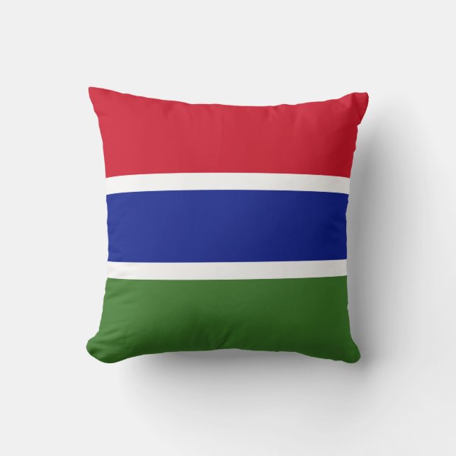 Flagge Gambias Kissen (Vorderseite)