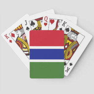 Flagge Gambias Spielkarten