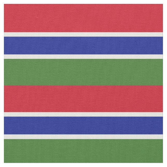 Flagge Gambias Stoff (Nahaufnahme)