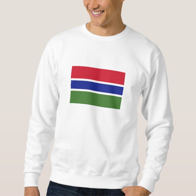 Flagge Gambias Sweatshirt (Vorderseite)
