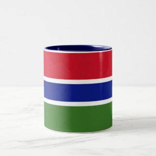 Flagge Gambias Zweifarbige Tasse