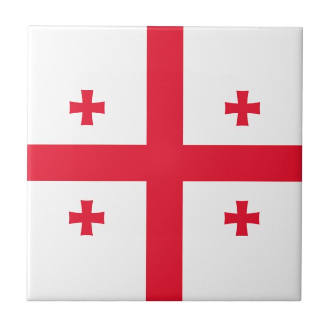 Flagge Georgias Fliese (Vorderseite)