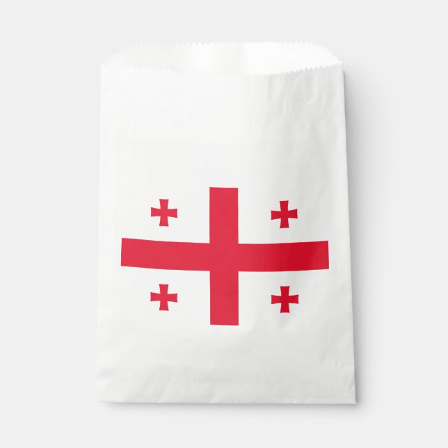 Flagge Georgias Geschenktütchen (Vorderseite)