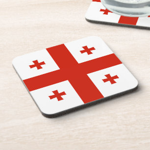 Flagge Georgias Getränkeuntersetzer