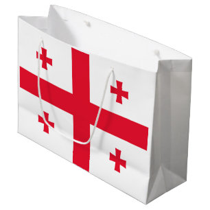 Flagge Georgias Große Geschenktüte