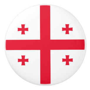 Flagge Georgias Keramikknauf