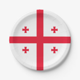Flagge Georgias Pappteller