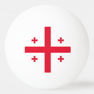 Flagge Georgias Tischtennisball