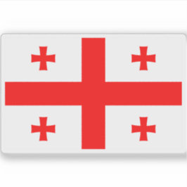Flagge Georgiens Aufkleber