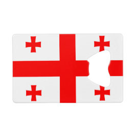 Flagge Georgiens (Land) Kreditkarte Flaschenöffner