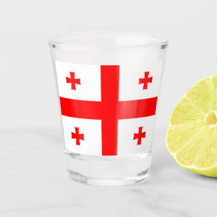 Flagge Georgiens Schnapsglas