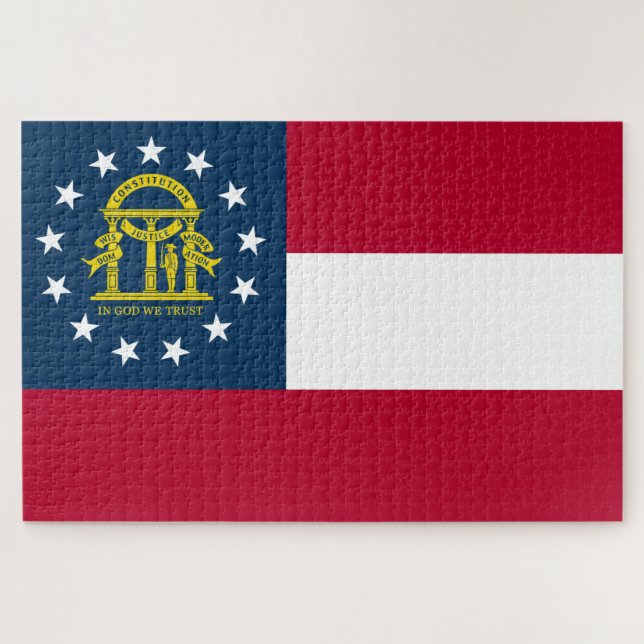 Flagge Georgiens (US-Staat) (Horizontal)