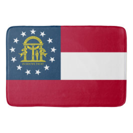 Flagge Georgiens (US-Staat) Badematte