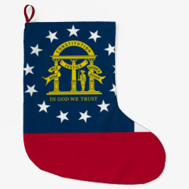 Flagge Georgiens (US-Staat) Großer Weihnachtsstrumpf