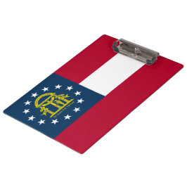 Flagge Georgiens (US-Staat) Klemmbrett