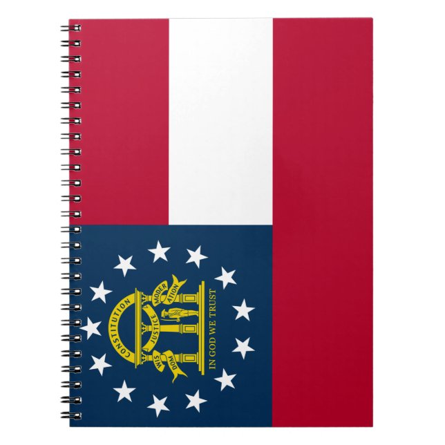 Flagge Georgiens (US-Staat) Notizblock (Vorderseite)