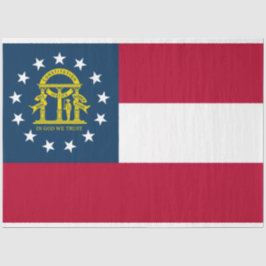 Flagge Georgiens (US-Staat) Seidenpapier