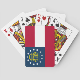 Flagge Georgiens (US-Staat) Spielkarten