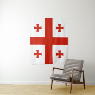 Flagge Georgiens Wandteppich
