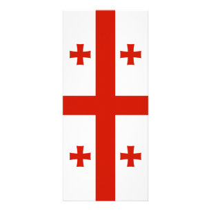Flagge Georgiens Werbekarte