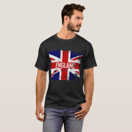 Flagge Gewerkschafts-Jack beunruhigte Englands T-Shirt