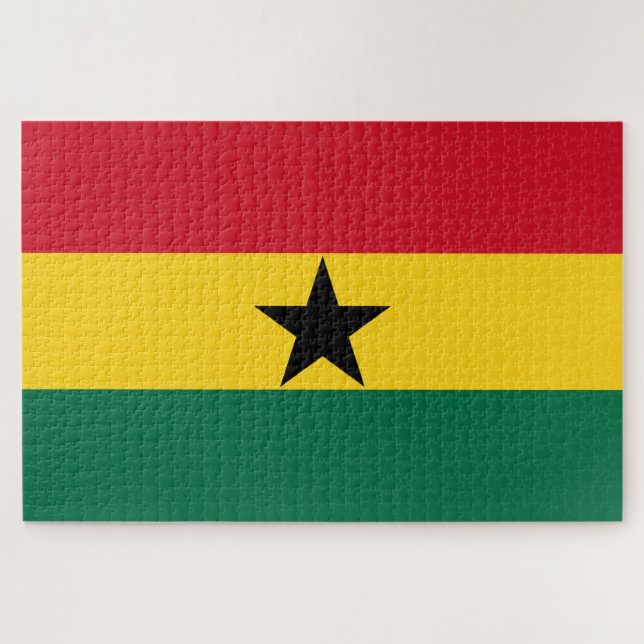 Flagge Ghanas (Horizontal)