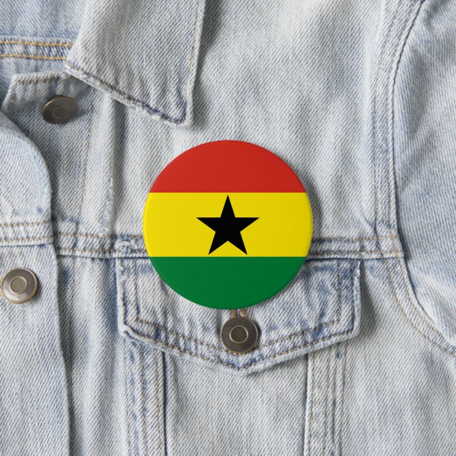 Flagge Ghanas Button (Beispiel)