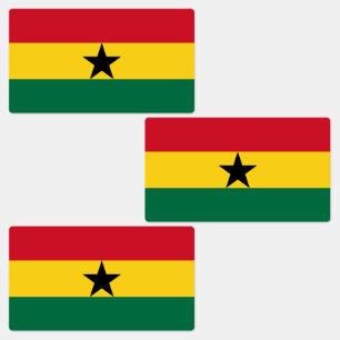 Flagge Ghanas Etiketten