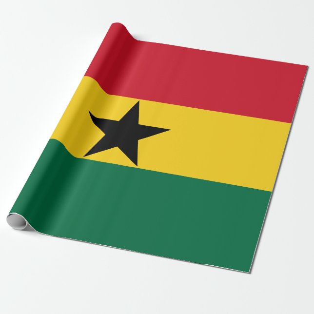 Flagge Ghanas Geschenkpapier (Ungerollt)