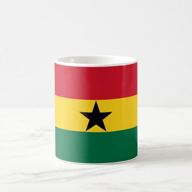Flagge Ghanas Kaffeetasse (Mittel)