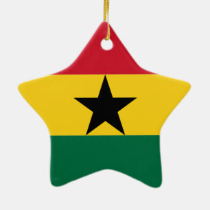 Flagge Ghanas Keramik Ornament