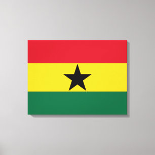Flagge Ghanas Leinwanddruck