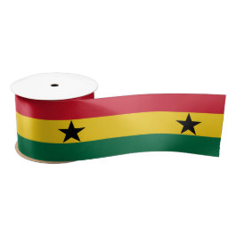 Flagge Ghanas Satinband