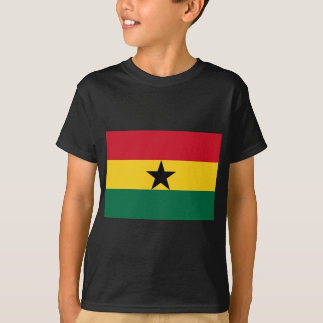 Flagge Ghanas T-Shirt (Vorderseite)