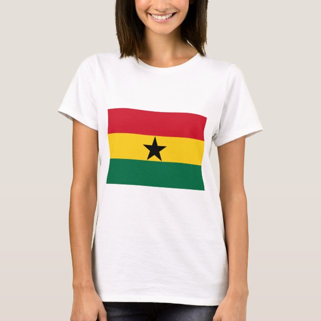 Flagge Ghanas T-Shirt (Vorderseite)