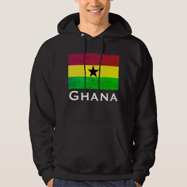 Flagge Ghanas (Westafrika) Hoodie (Vorderseite)