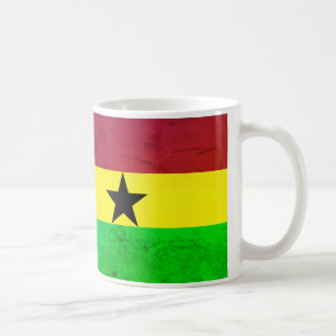 Flagge Ghanas (Westafrika) Kaffeetasse