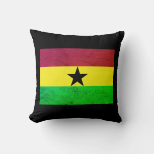 Flagge Ghanas (Westafrika) Kissen