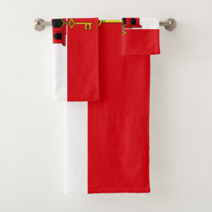 Flagge Gibraltars Badhandtuch Set