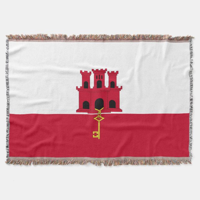 Flagge Gibraltars Decke (Vorderseite)