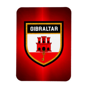 Flagge Gibraltars Magnet