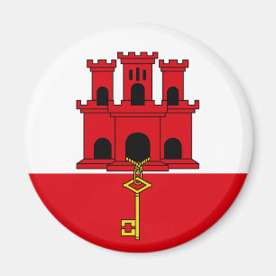 Flagge Gibraltars Magnet