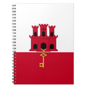 Flagge Gibraltars Notizblock