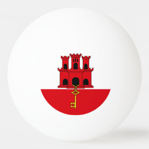 Flagge Gibraltars Tischtennisball