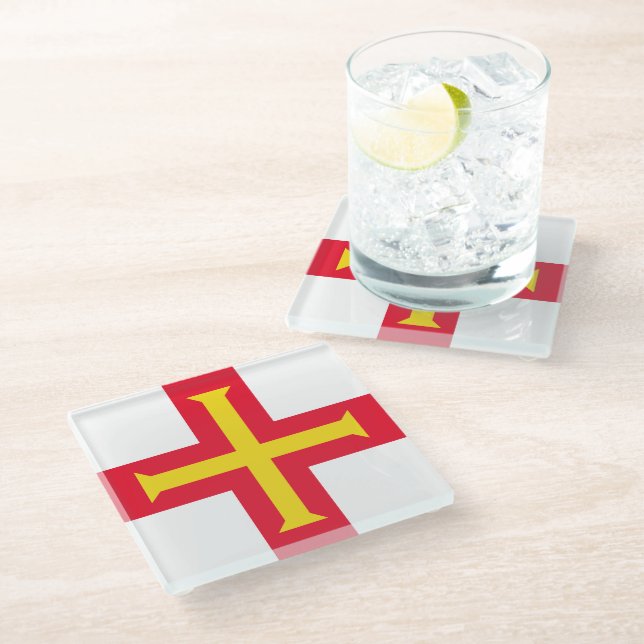 Flagge Glasuntersetzer (Schrägansicht)