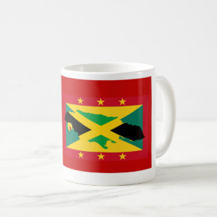 FLAGGE GRENADA JAMAICA Gesegnete Nation Gemischtes Kaffeetasse