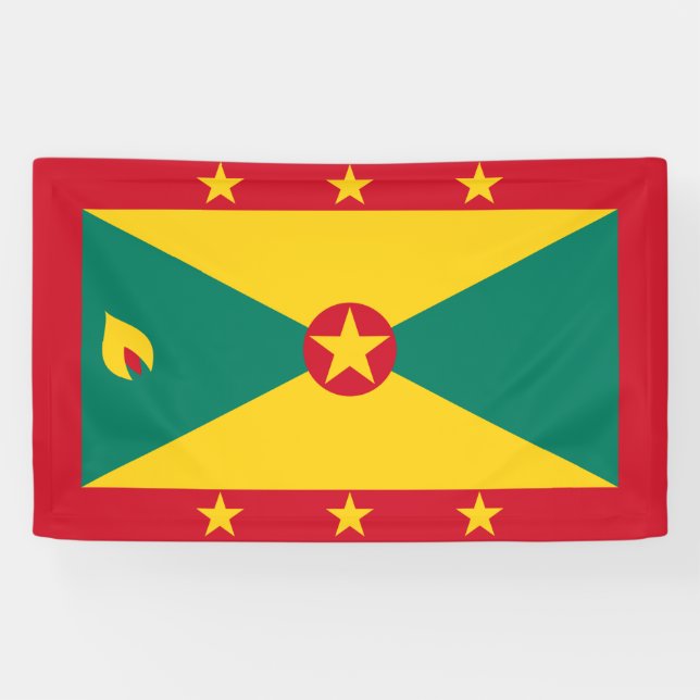 Flagge Grenadas Banner (Horizontal)