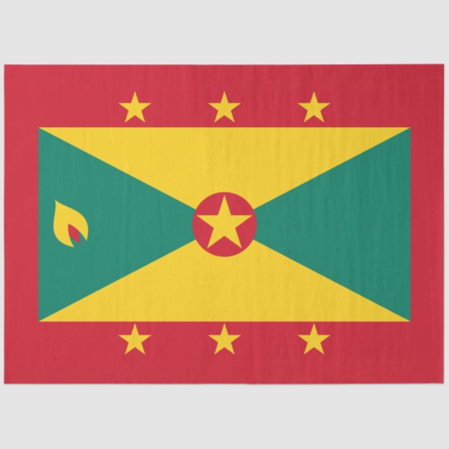 Flagge Grenadas Seidenpapier (Vorderseite)