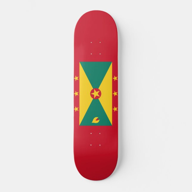 Flagge Grenadas Skateboard (Vorderseite)