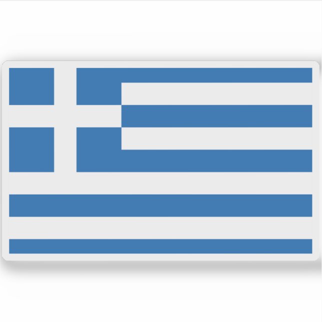 Flagge Griechenlands Aufkleber (Vorderseite)